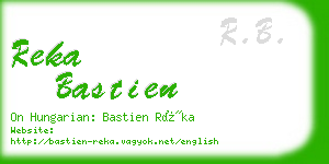 reka bastien business card